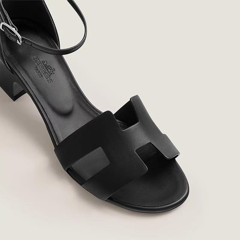 Giày Hermes Encens 50 Sandal Nữ Đen